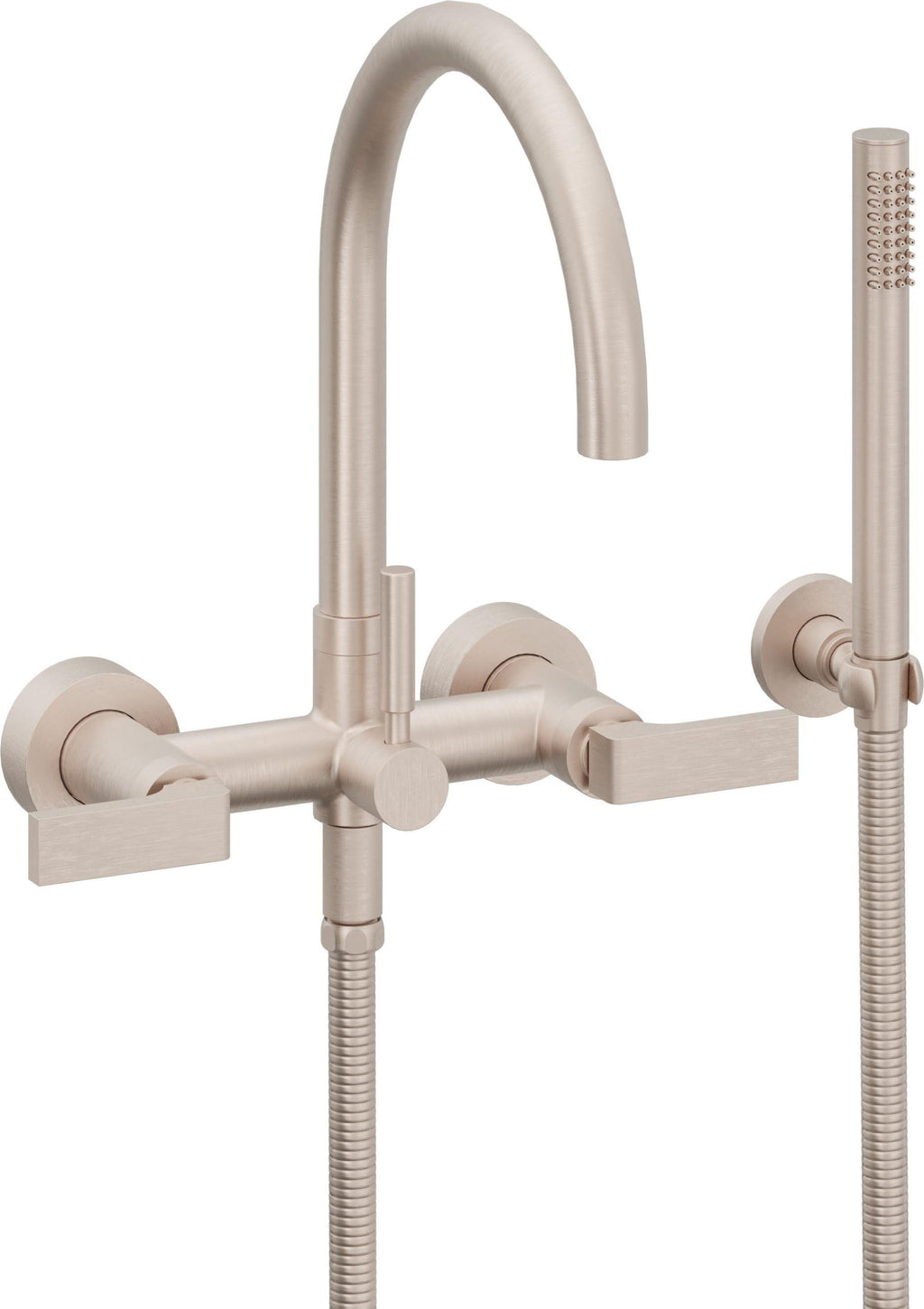California Faucets Asilomar Contemporaneo Llenador de Tina de Montaje en Pared - Pico en Arco