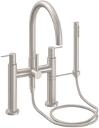 California Faucets Asilomar Contemporaneo Llenador de Tina de Montaje en Cubierta - Pico en Arco