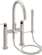 California Faucets Asilomar Contemporaneo Llenador de Tina de Montaje en Cubierta - Pico en Arco
