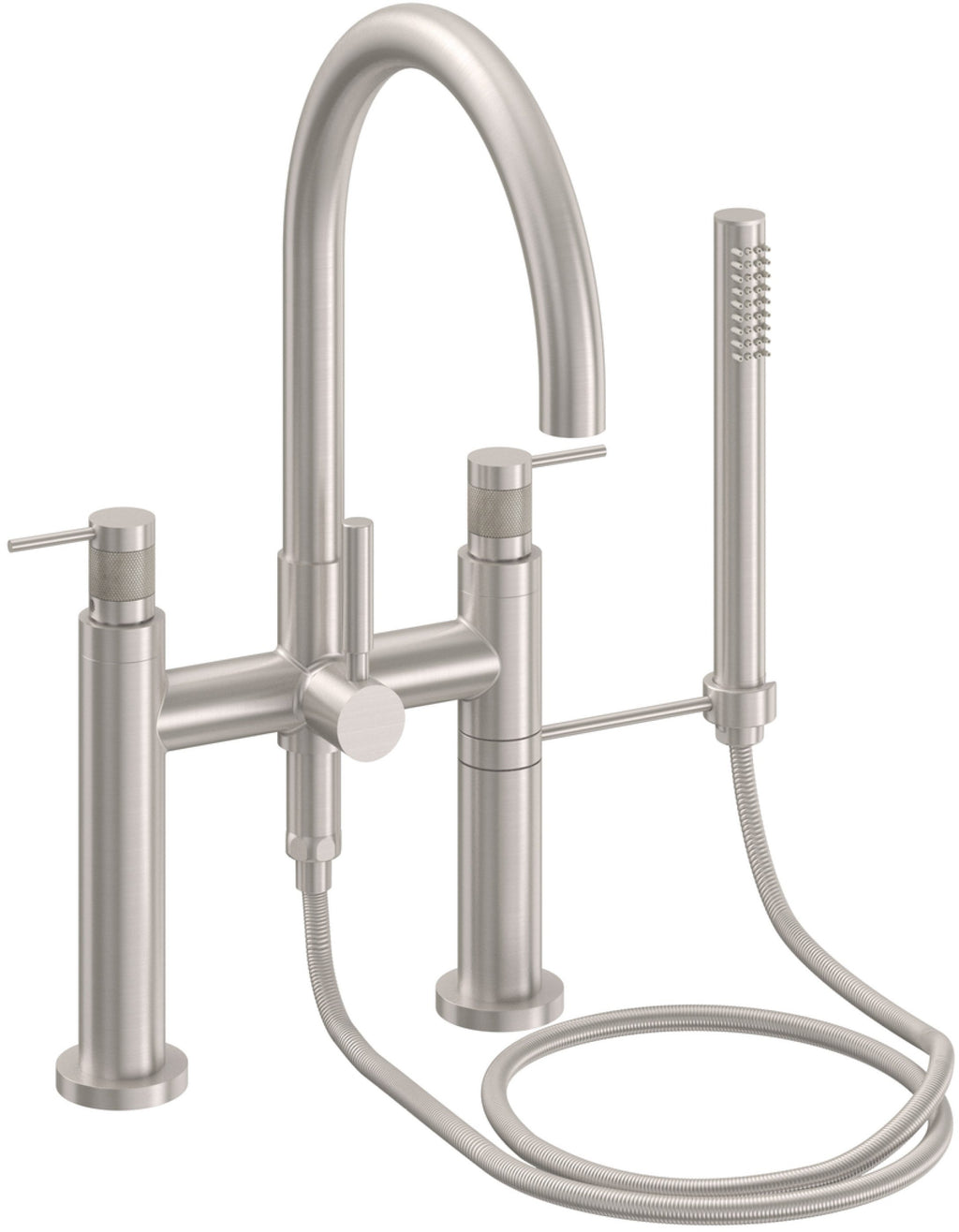 California Faucets Asilomar Contemporaneo Llenador de Tina de Montaje en Cubierta - Pico en Arco