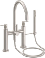 California Faucets Asilomar Contemporaneo Llenador de Tina de Montaje en Cubierta - Pico en Arco