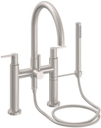 California Faucets Asilomar Contemporaneo Llenador de Tina de Montaje en Cubierta - Pico en Arco