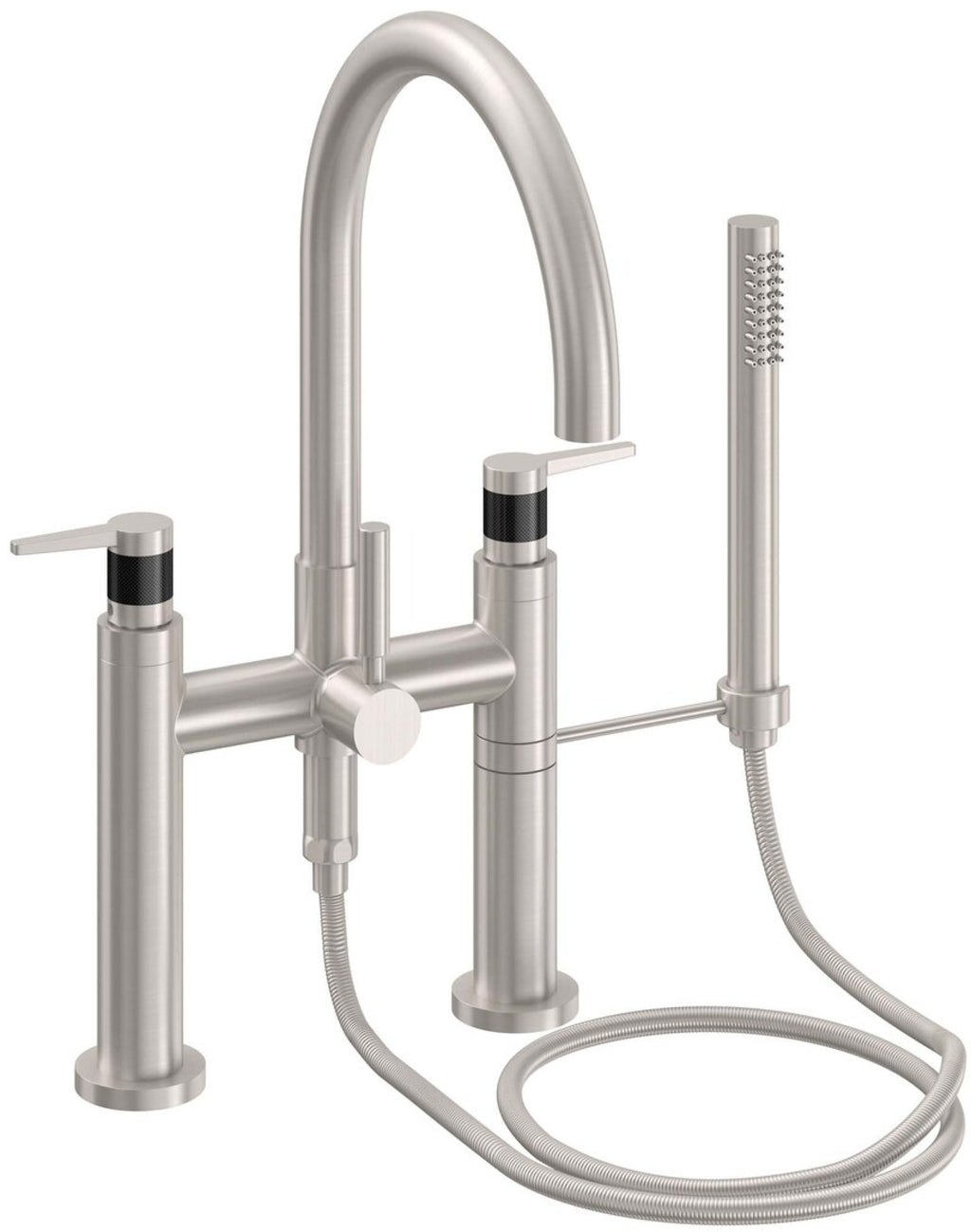 California Faucets Asilomar Contemporaneo Llenador de Tina de Montaje en Cubierta - Pico en Arco