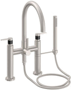 California Faucets Asilomar Contemporaneo Llenador de Tina de Montaje en Cubierta - Pico en Arco