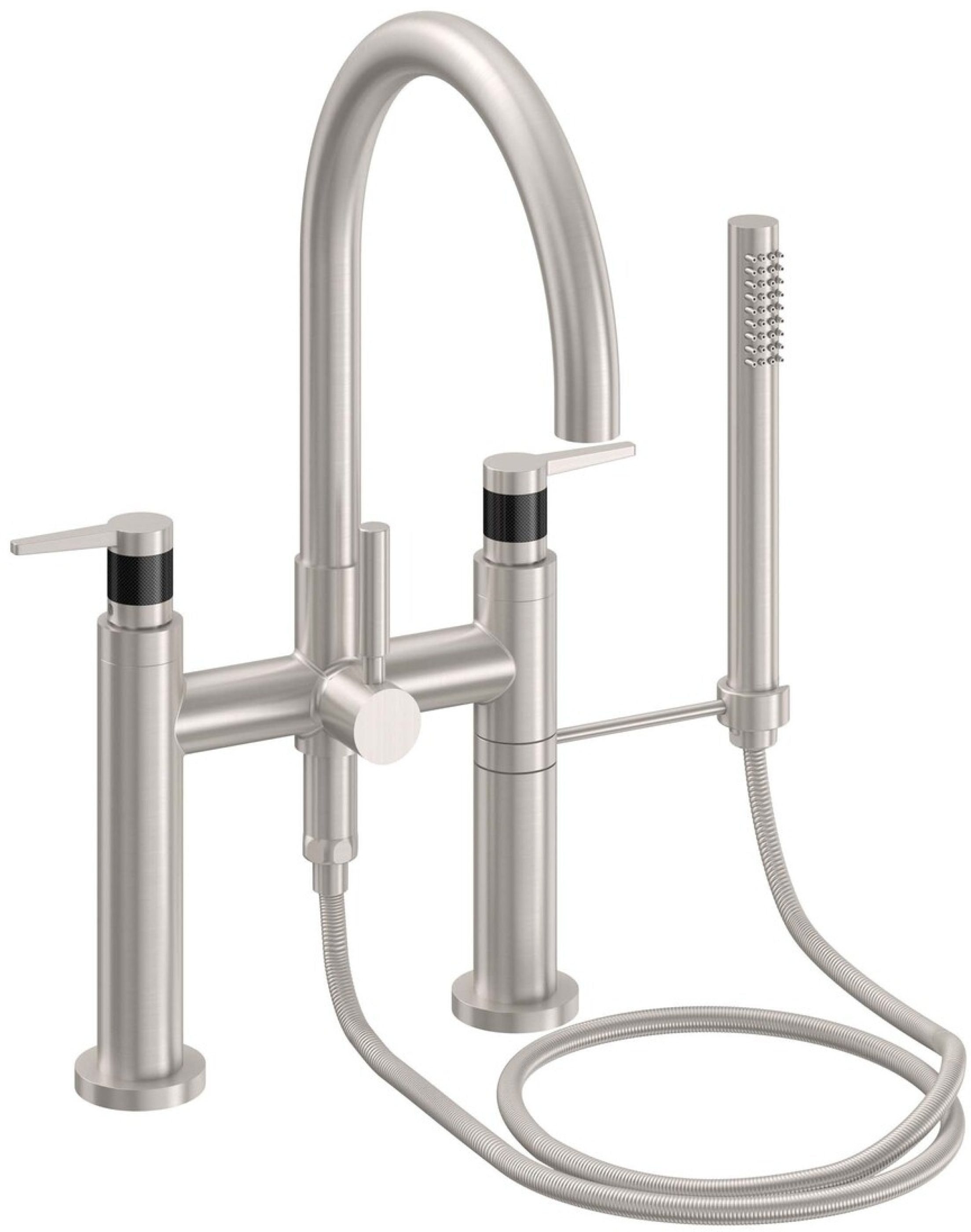California Faucets Asilomar Contemporaneo Llenador de Tina de Montaje en Cubierta - Pico en Arco