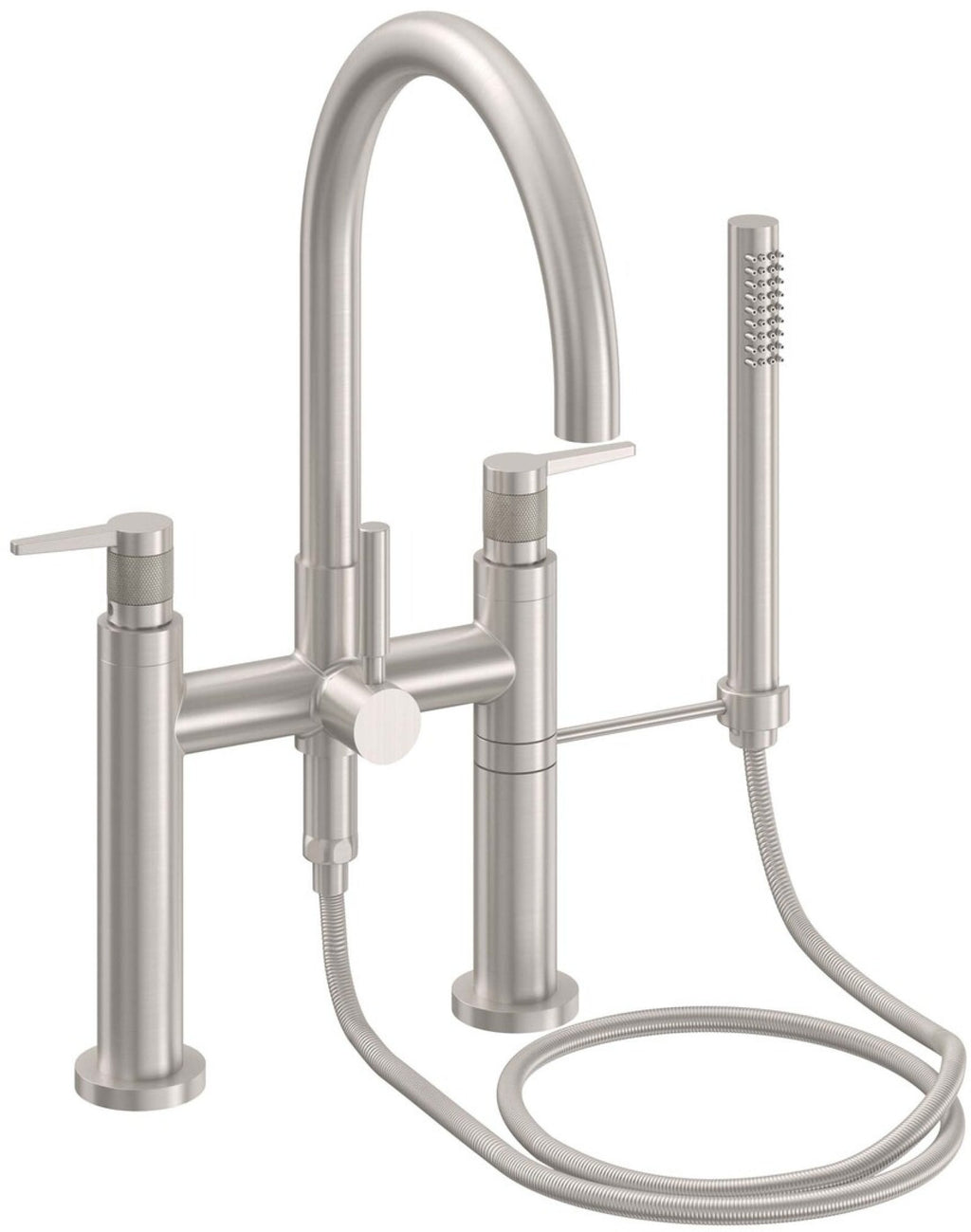 California Faucets Asilomar Contemporaneo Llenador de Tina de Montaje en Cubierta - Pico en Arco