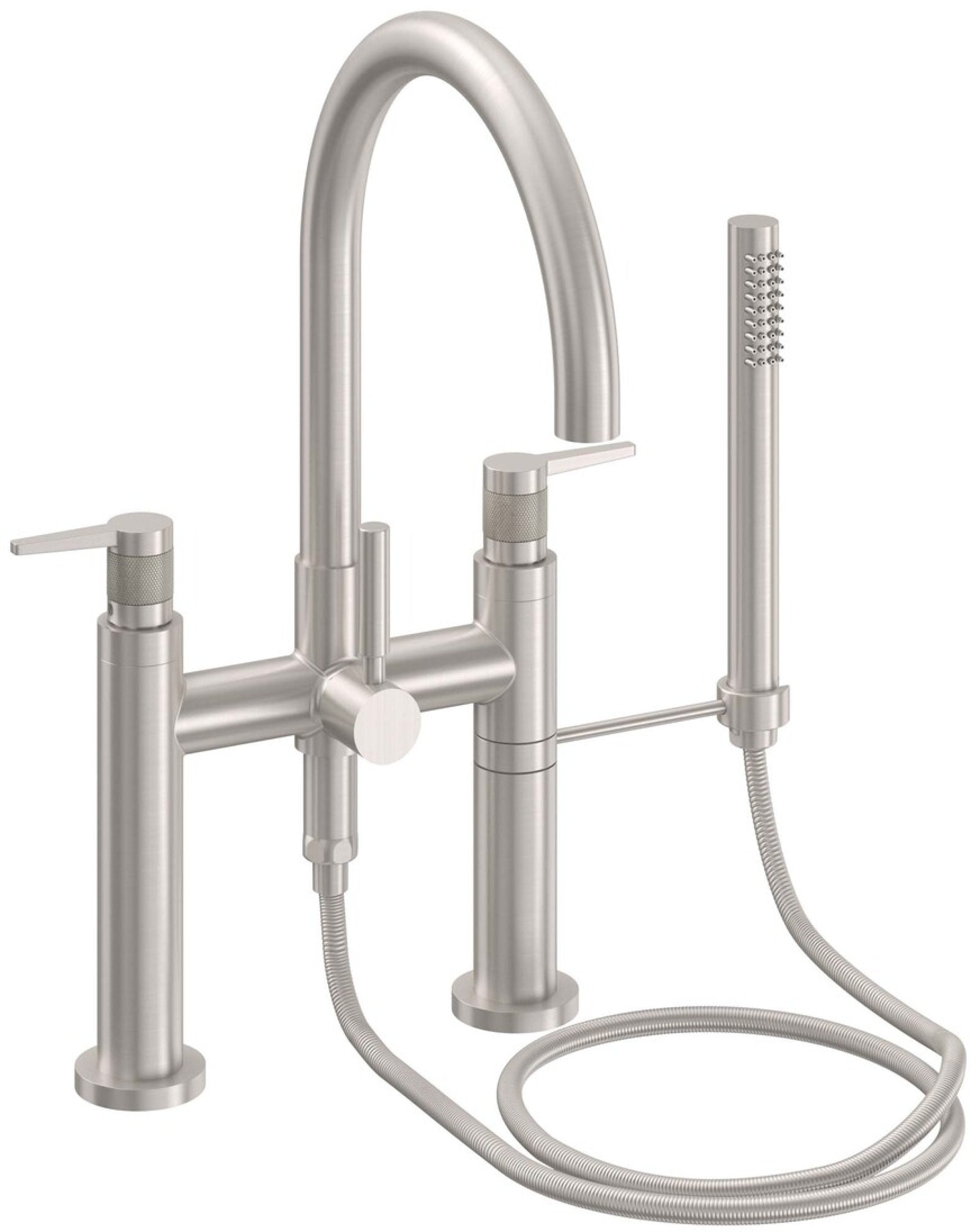 California Faucets Asilomar Contemporaneo Llenador de Tina de Montaje en Cubierta - Pico en Arco