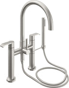 California Faucets Asilomar Contemporaneo Llenador de Tina de Montaje en Cubierta - Pico en Arco