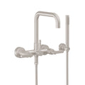 California Faucets Bolsa Contemporaneo Llenador de Tina de Montaje en Pared - Pico Cuadrado