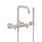 California Faucets Bolsa Contemporaneo Llenador de Tina de Montaje en Pared - Pico Cuadrado