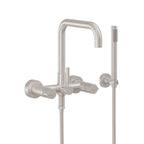California Faucets Bolsa Contemporaneo Llenador de Tina de Montaje en Pared - Pico Cuadrado