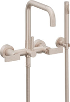 California Faucets Bolsa Contemporaneo Llenador de Tina de Montaje en Pared - Pico Cuadrado