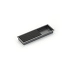Schaub Jaladera Modo Mixed Rectangular Empotrada, 6-1/4" — Negro Mate