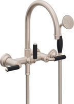 California Faucets Palomar Tradicional Llenador de Tina de Montaje en Pared - Pico en Arco