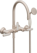 California Faucets Palomar Tradicional Llenador de Tina de Montaje en Pared - Pico en Arco