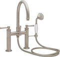 California Faucets Palomar Tradicional Llenador de Tina de Montaje en Cubierta - Pico en Arco