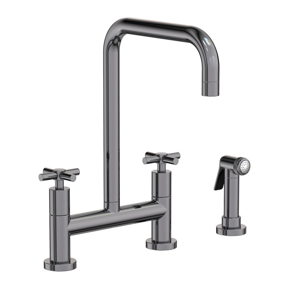 Newport Brass East Linear 1400-5412 — vista de producto — Cromo Medianoche