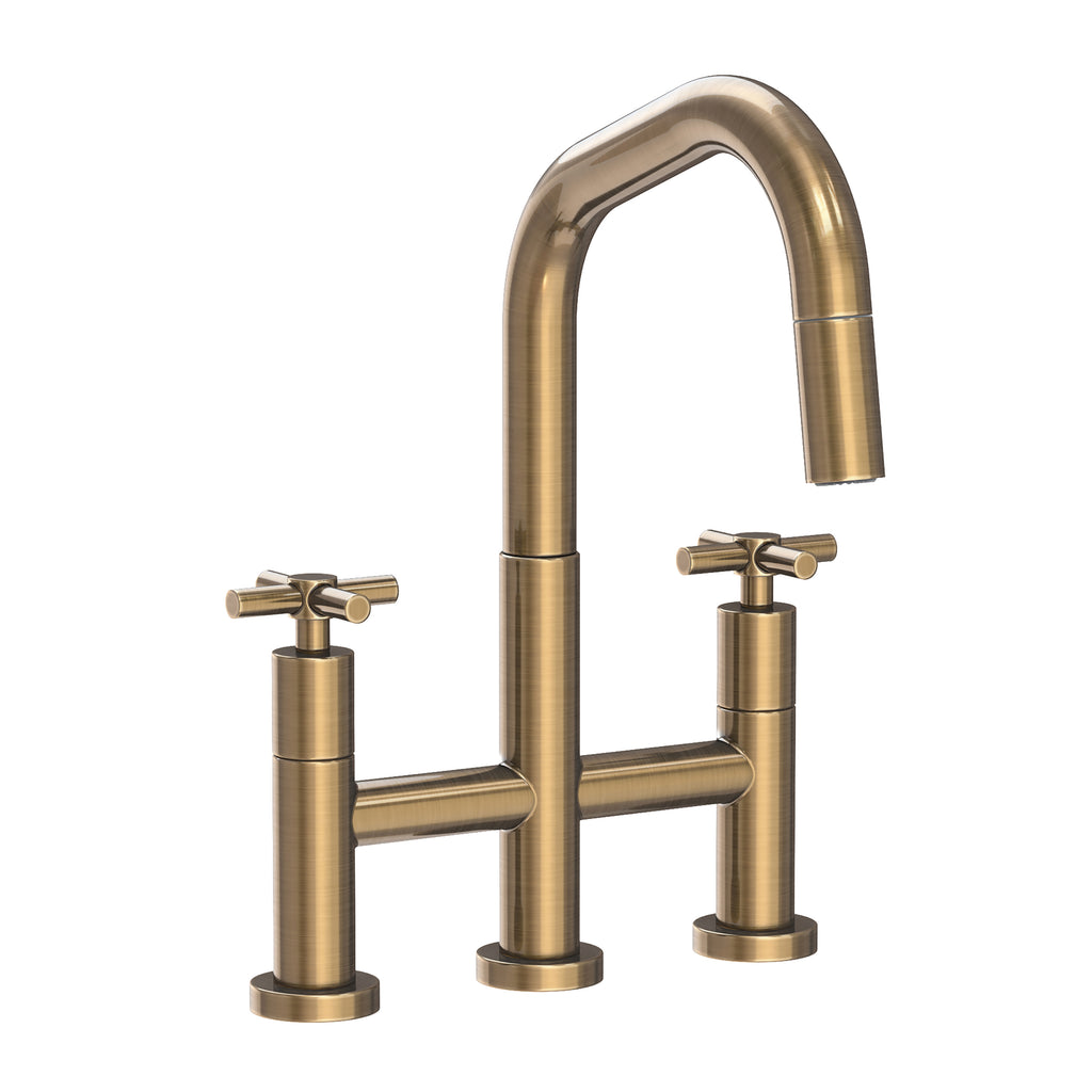 Newport Brass East Linear 1400-5462 — vista de producto — Latón Antiguo