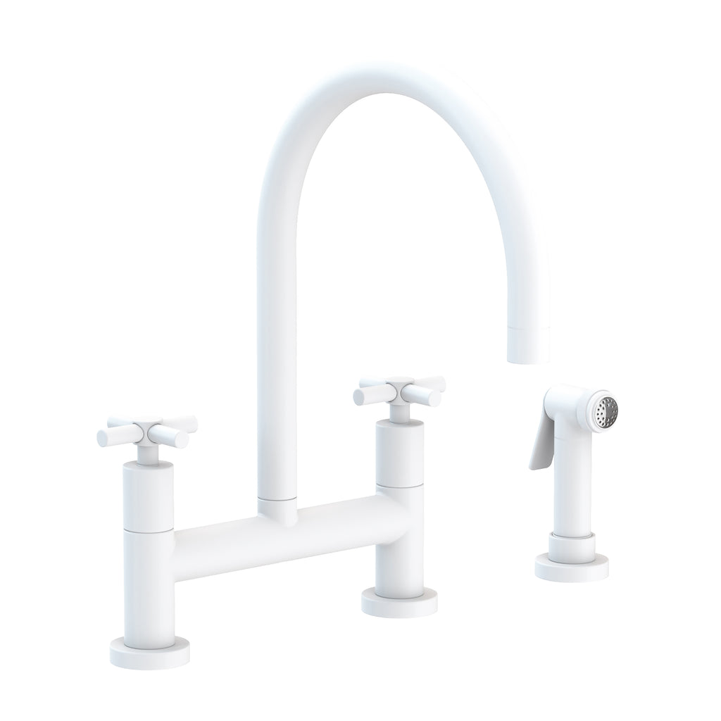 Newport Brass East Linear 1500-5412 — vista de producto — Blanco Mate
