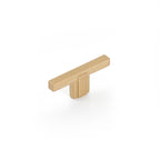 Schaub Perilla Quadrato, 2-1/2" — Latón Satinado Signature