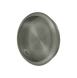 Deltana Jaladera Empotrada Redonda 2-1/2" — Níquel Antiguo Mate