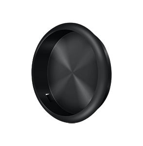 Deltana Jaladera Empotrada Redonda 2-1/2" — Negro Mate