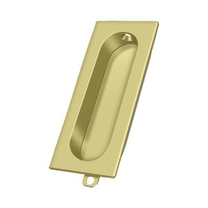 Deltana Jaladera Empotrada Rectangular 3-1/8" — Latón Pulido