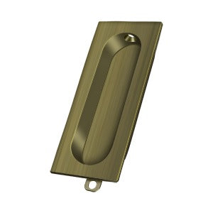 Deltana Jaladera Empotrada Rectangular 3-1/8" — Latón Antiguo
