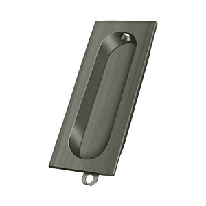 Deltana Jaladera Empotrada Rectangular 3-1/8" — Níquel Antiguo Mate