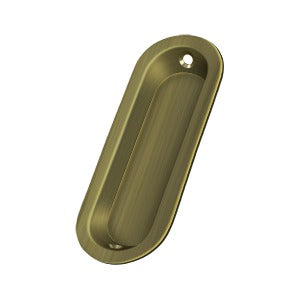 Deltana Jaladera Empotrada Oblonga 3-1/2" — Latón Antiguo