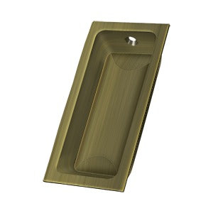 Deltana Jaladera Empotrada Grande 3-5/8" — Latón Antiguo