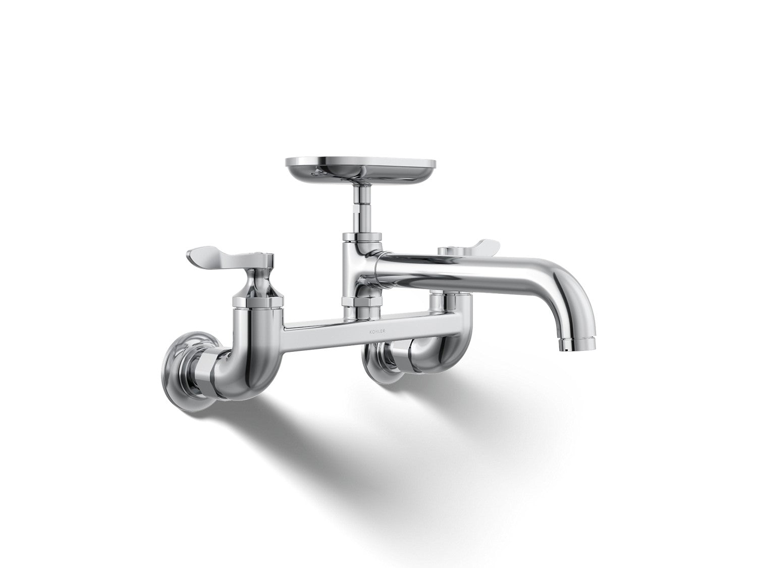 Kohler Clearwater — Mezcladora de Cocina tipo Puente de Pared — Cromo Pulido