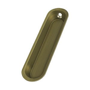 Deltana Jaladera Empotrada 4" — Latón Antiguo