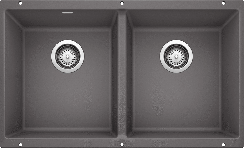 Blanco Precis Equal Double Bowl — Tarja de Silgranit