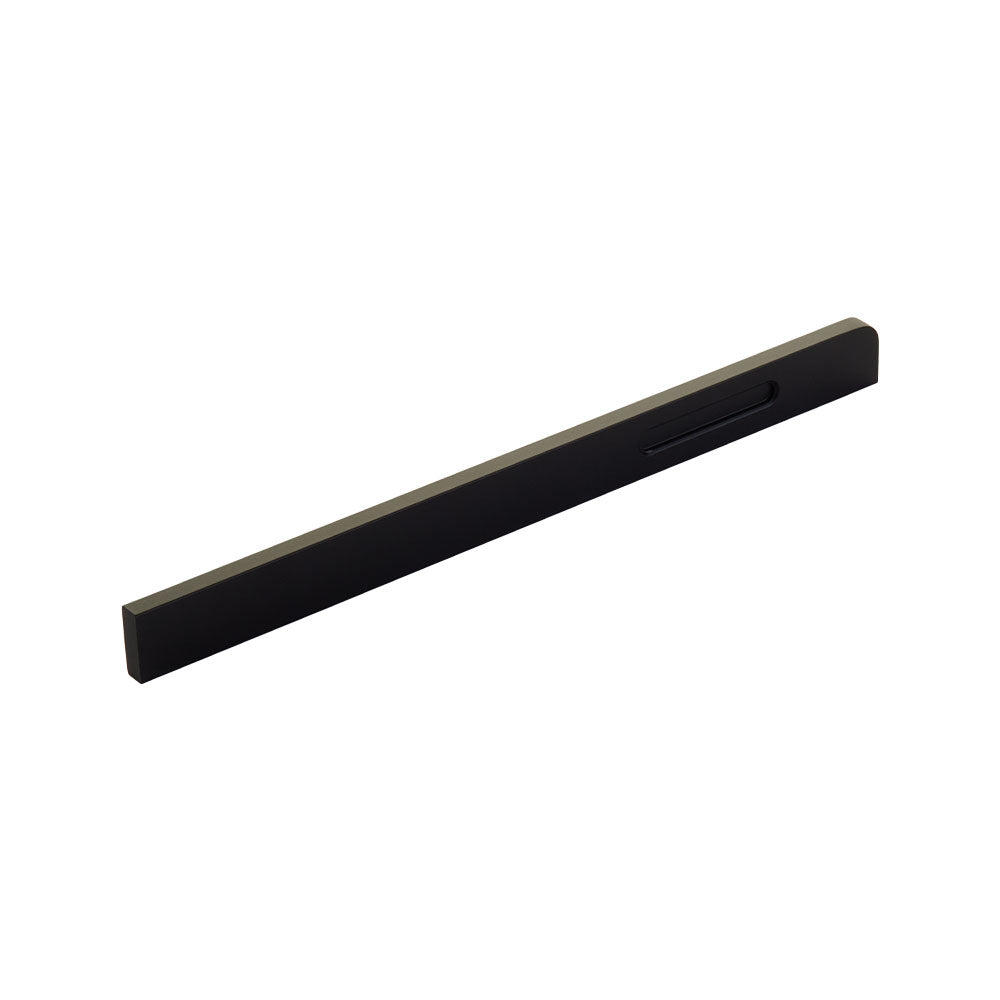 Schaub Jaladera Suave Offset, 300" — Negro Mate