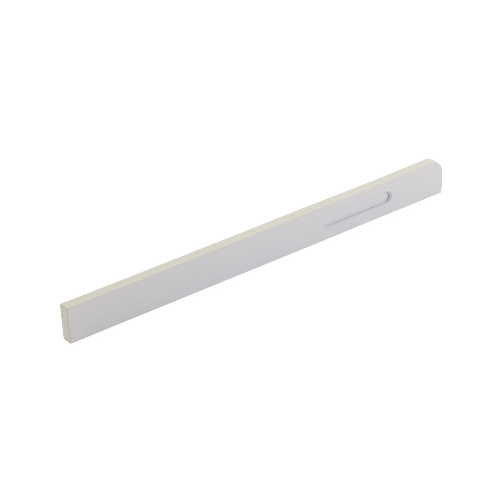 Schaub Jaladera Suave Offset, 300" — Blanco Mate