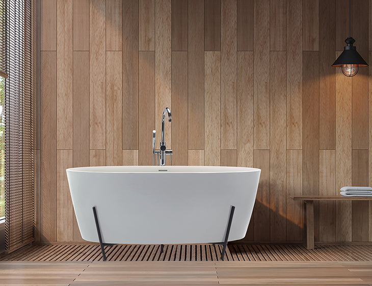 MTI Elena with Cradle bañera independiente de SculptureStone — vista de producto
