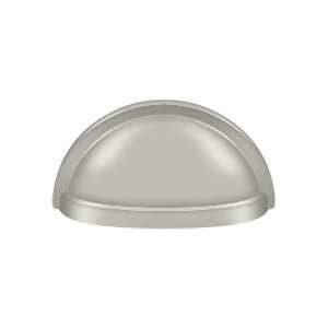 Deltana Jaladera Tipo Concha Ovalada 3-1/2" — Níquel Satinado