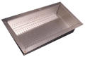 Blanco Canasta de acero inoxidable — Liven Quatrus Laundry (grande)