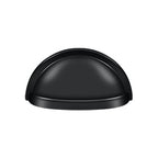 Deltana Jaladera Tipo Concha Ovalada 3-1/2" — Negro Mate