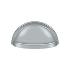 Deltana Jaladera Tipo Concha Ovalada 3-1/2" — Cromo Satinado