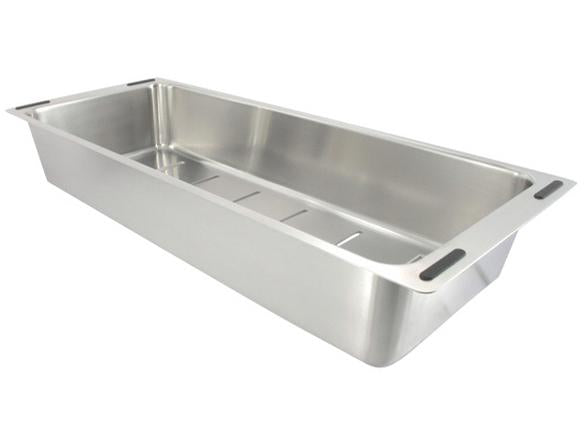 Blanco Colador de acero inoxidable — Quatrus Ergon