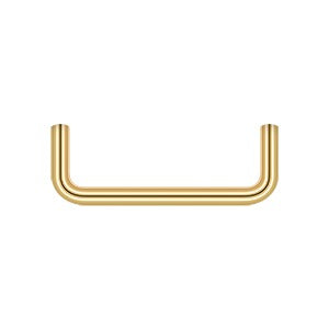 Deltana Jaladera de Alambre 3-1/2" — Latón Pulido PVD