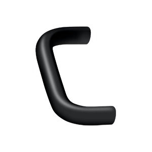 Deltana Jaladera de Alambre Ancha 3" — Negro Mate