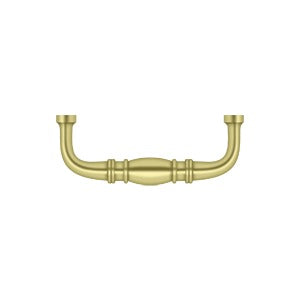 Deltana Jaladera de Alambre Colonial 3" — Latón Pulido