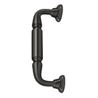 Deltana Jaladera para Puerta con Roseta 8" — Bronce Aceitado