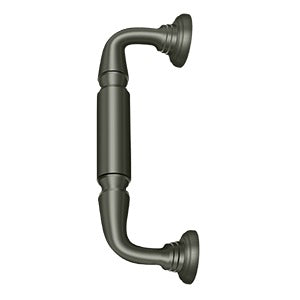 Deltana Jaladera para Puerta con Roseta 8" — Níquel Antiguo Mate