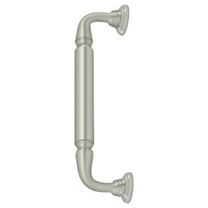 Deltana Jaladera para Puerta con Roseta 10" — Níquel Satinado