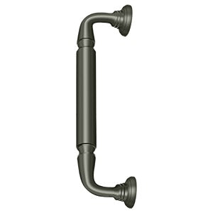 Deltana Jaladera para Puerta con Roseta 10" — Níquel Antiguo Mate
