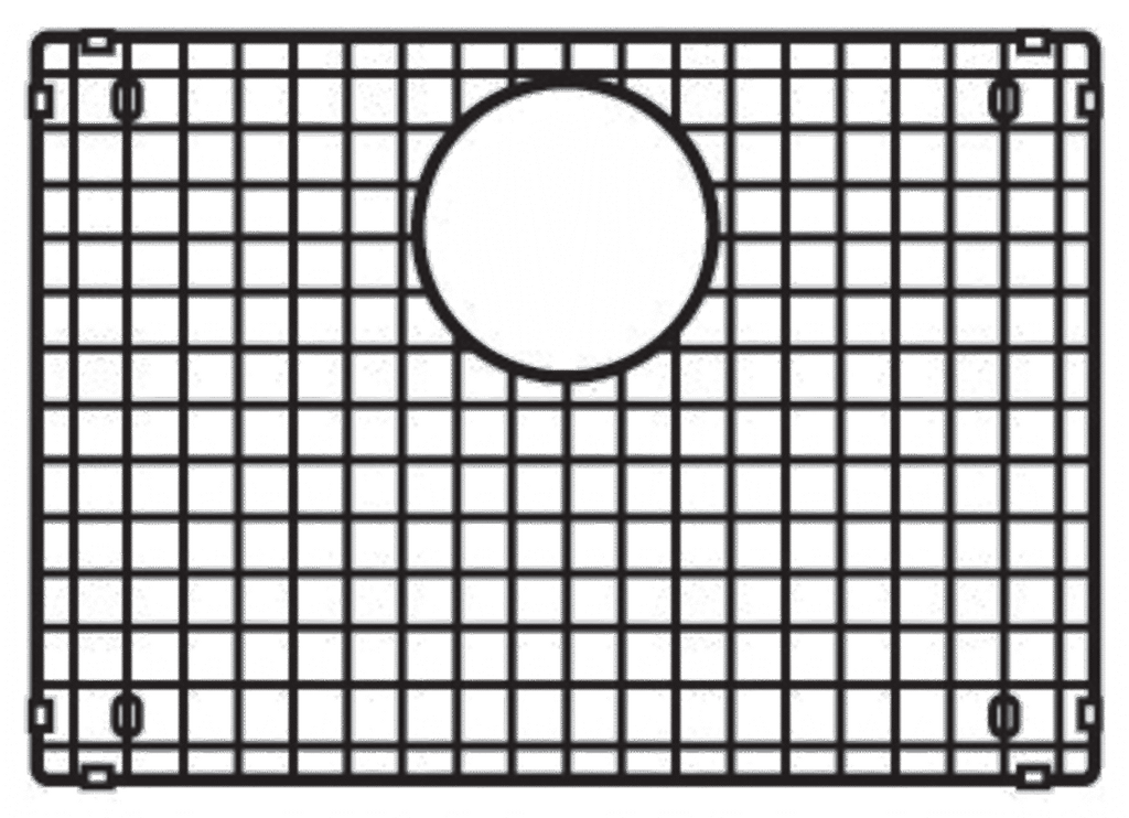 Blanco Rejilla de acero inoxidable — Precis 25″ ADA